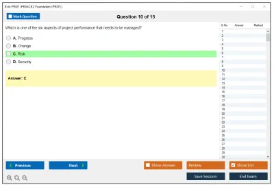 Exin PR2F PRINCE2 Foundation (PR2F) Practice test exam simulator test engine exam Prep practice test questions answers Image 10