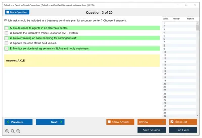 Salesforce Service-Cloud-Consultant Salesforce Certified Service Cloud Consultant Practice test exam simulator test engine exam Prep practice test questions answers Image 3