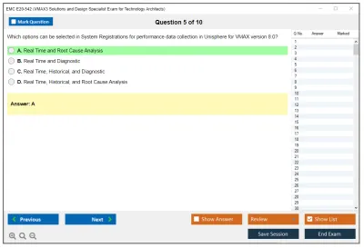 EMC E20-542 VMAX3 Solutions and Design Specialist Exam for Technology Architects Practice test exam simulator test engine exam Prep practice test questions answers Image 5