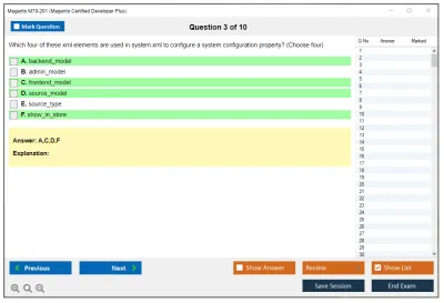 Magento M70-201 Magento Certified Developer Plus Practice test exam simulator test engine exam Prep practice test questions answers Image 3