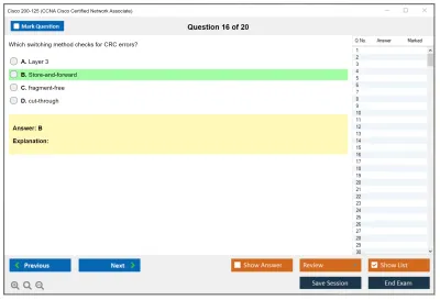 Cisco 200-125 CCNA Cisco Certified Network Associate Practice test exam simulator test engine exam Prep practice test questions answers Image 16