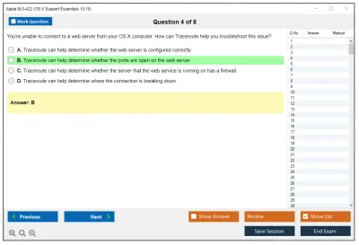 Apple 9L0-422 OS X Support Essentials 10.10 Practice test exam simulator test engine exam Prep practice test questions answers Image 4