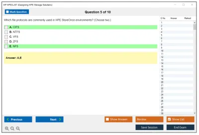 HP HPE0-J57 Designing HPE Storage Solutions Practice test exam simulator test engine exam Prep practice test questions answers Image 5