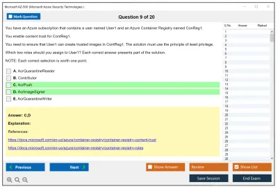Microsoft AZ-500 Microsoft Azure Security Technologies Practice test exam simulator test engine exam Prep practice test questions answers Image 9
