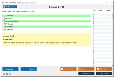 IBM C1000-132 IBM Maximo Manage v8.0 Implementation Practice test exam simulator test engine exam Prep practice test questions answers Image 2