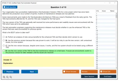 ISTQB CT-TAE Certified Tester Test Automation Engineer Practice test exam simulator test engine exam Prep practice test questions answers Image 3