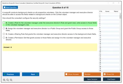 Salesforce Nonprofit-Cloud-Consultant Salesforce Certified Nonprofit Cloud Consultant Practice test exam simulator test engine exam Prep practice test questions answers Image 8