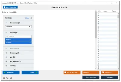 VMware 5V0-91.20 VMware Carbon Black Portfolio Skills Practice test exam simulator test engine exam Prep practice test questions answers Image 3