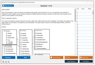 Microsoft 70-779 Analyzing and Visualizing Data with Microsoft Excel Practice test exam simulator test engine exam Prep practice test questions answers Image 1