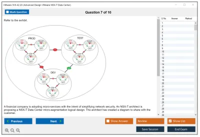 VMware 3V0-42.20 Advanced Design VMware NSX-T Data Center Practice test exam simulator test engine exam Prep practice test questions answers Image 7