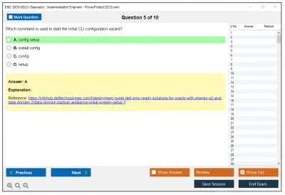 EMC DES-DD23 Specialist : Implementation Engineer - PowerProtect DD Exam Practice test exam simulator test engine exam Prep practice test questions answers Image 5