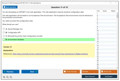 Microsoft 70-486 Developing ASP.NET MVC 4 Web Applications Practice test exam simulator test engine exam Prep practice test questions answers Image 11