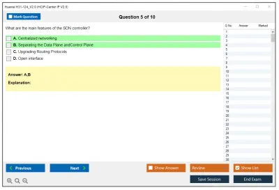 Huawei H31-124_V2.0 HCIP-Carrier IP V2.0 Practice test exam simulator test engine exam Prep practice test questions answers Image 5