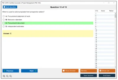 PMI CAPM Certified Associate in Project Management (CAPM) Practice test exam simulator test engine exam Prep practice test questions answers Image 13