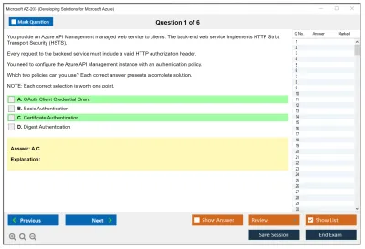 Microsoft AZ-203 Developing Solutions for Microsoft Azure Practice test exam simulator test engine exam Prep practice test questions answers Image 1