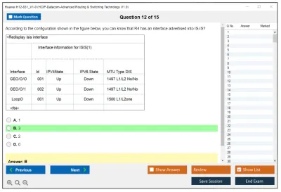 Huawei H12-831_V1-0 HCIP-Datacom-Advanced Routing & Switching Technology V1.0 Practice test exam simulator test engine exam Prep practice test questions answers Image 12