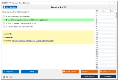 EMC DEA-41T1 Associate – PowerEdge Practice test exam simulator test engine exam Prep practice test questions answers Image 4