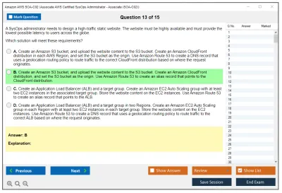Amazon AWS SOA-C02 AWS Certified SysOps Administrator - Associate (SOA-C02) Practice test exam simulator test engine exam Prep practice test questions answers Image 13