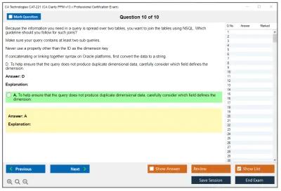 CA Technologies CAT-221 CA Clarity PPM v13.x Professional Certification Exam Practice test exam simulator test engine exam Prep practice test questions answers Image 10