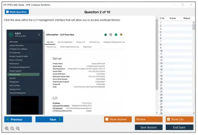 HP HPE0-S60 Delta - HPE Compute Solutions Practice test exam simulator test engine exam Prep practice test questions answers Image 2