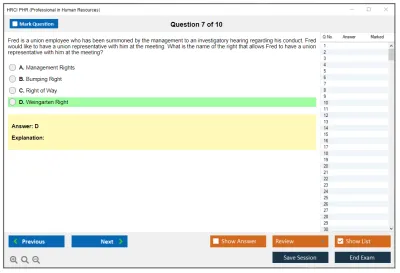 HRCI PHR Professional in Human Resources Practice test exam simulator test engine exam Prep practice test questions answers Image 7