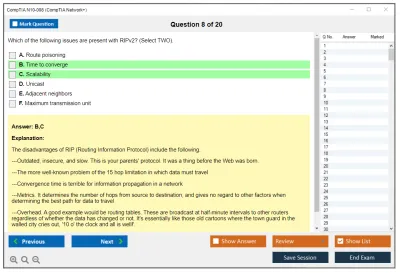 CompTIA N10-008 CompTIA Network+ Exam Practice test exam simulator test engine exam Prep practice test questions answers Image 8