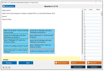 EMC DES-1721 Specialist - Implementation Engineer SC Series Exam Practice test exam simulator test engine exam Prep practice test questions answers Image 3