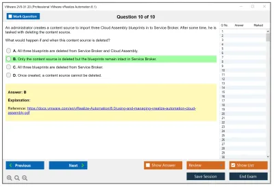 VMware 2V0-31.20 Professional VMware vRealize Automation 8.1 Practice test exam simulator test engine exam Prep practice test questions answers Image 10