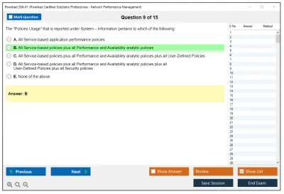 Riverbed 299-01 Riverbed Certified Solutions Professional - Network Performance Management Practice test exam simulator test engine exam Prep practice test questions answers Image 9