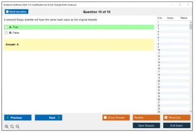 Guidance Software GD0-110 Certification Exam for EnCE Outside North America Practice test exam simulator test engine exam Prep practice test questions answers Image 10