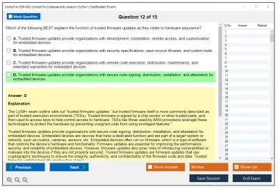 CompTIA CS0-002 CompTIA CySA+ Certification Exam (CS0-002) Practice test exam simulator test engine exam Prep practice test questions answers Image 12