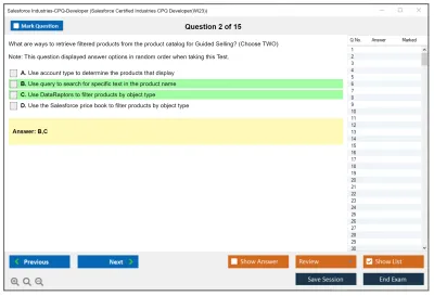Salesforce Industries-CPQ-Developer Salesforce Certified Industries CPQ Developer Practice test exam simulator test engine exam Prep practice test questions answers Image 2