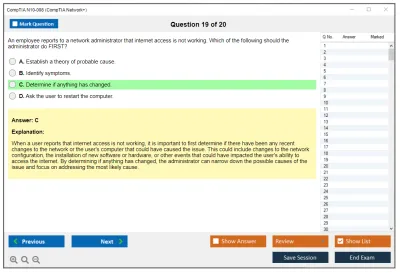 CompTIA N10-008 CompTIA Network+ Exam Practice test exam simulator test engine exam Prep practice test questions answers Image 19