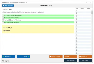 Huawei H13-511_V4.0 HCIA-Cloud Computing V4.0 Practice test exam simulator test engine exam Prep practice test questions answers Image 3