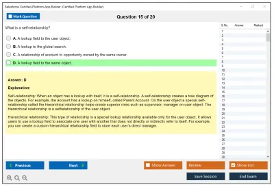 Salesforce Certified-Platform-App-Builder Salesforce Certified Platform App Builder Practice test exam simulator test engine exam Prep practice test questions answers Image 15