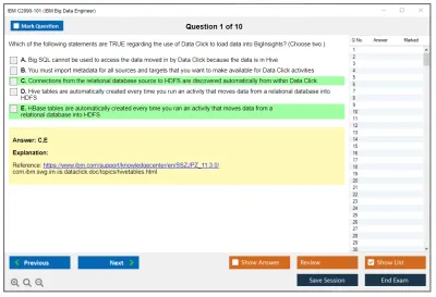 IBM C2090-101 IBM Big Data Engineer Practice test exam simulator test engine exam Prep practice test questions answers Image 1