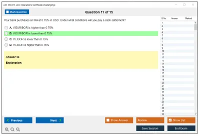 ACI 3I0-013 ACI Operations Certificate challenging Practice test exam simulator test engine exam Prep practice test questions answers Image 11