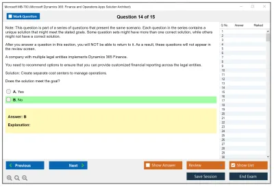 Microsoft MB-700 Microsoft Dynamics 365: Finance and Operations Apps Solution Architect Practice test exam simulator test engine exam Prep practice test questions answers Image 14