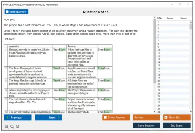 PRINCE2 PRINCE2-Practitioner PRINCE2 Practitioner Exam Practice test exam simulator test engine exam Prep practice test questions answers Image 4