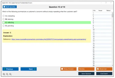 Apple SVC-19A Apple Service Fundamentals Exam Practice test exam simulator test engine exam Prep practice test questions answers Image 10