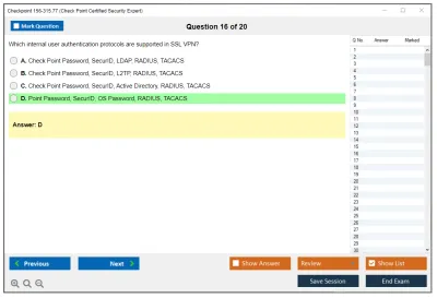 Checkpoint 156-315.77 Check Point Certified Security Expert Practice test exam simulator test engine exam Prep practice test questions answers Image 16