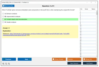 Fortinet NSE6_FML-6.2 Fortinet NSE 6 - FortiMail 6.2 Practice test exam simulator test engine exam Prep practice test questions answers Image 3