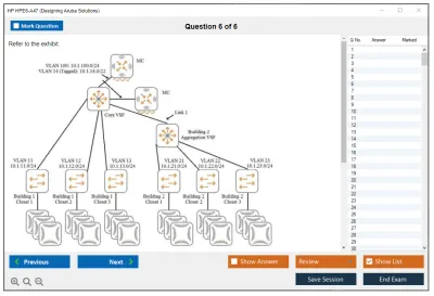 HP HPE6-A47 Designing Aruba Solutions Practice test exam simulator test engine exam Prep practice test questions answers Image 6