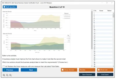Qlik QSBA2018 Qlik Sense Business Analyst Certification Exam - June 2018 Release Practice test exam simulator test engine exam Prep practice test questions answers Image 2
