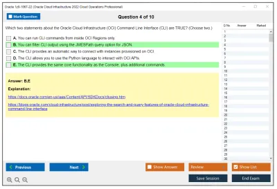 Oracle 1z0-1067-22 Oracle Cloud Infrastructure 2022 Cloud Operations Professional Practice test exam simulator test engine exam Prep practice test questions answers Image 4