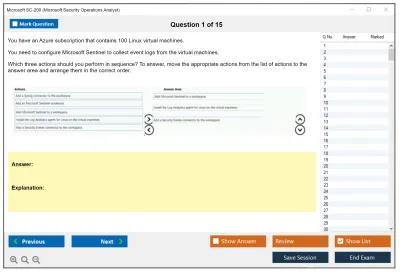Microsoft SC-200 Microsoft Security Operations Analyst Practice test exam simulator test engine exam Prep practice test questions answers Image 1