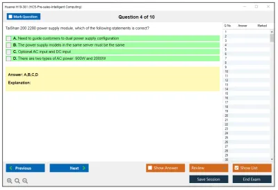 Huawei H19-381 HCS-Pre-sales-Intelligent Computing Practice test exam simulator test engine exam Prep practice test questions answers Image 4