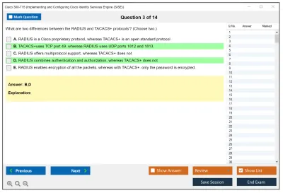 Cisco 300-715 Implementing and Configuring Cisco Identity Services Engine (SISE) v4.0 (300-715 SISE) Practice test exam simulator test engine exam Prep practice test questions answers Image 3