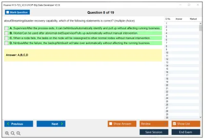 Huawei H13-723_V2.0 HCIP-Big Data Developer V2.0 Practice test exam simulator test engine exam Prep practice test questions answers Image 8