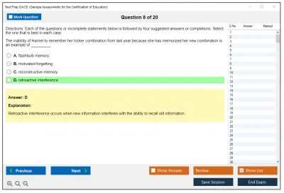 Test Prep GACE Georgia Assessments for the Certification of Educators Practice test exam simulator test engine exam Prep practice test questions answers Image 8